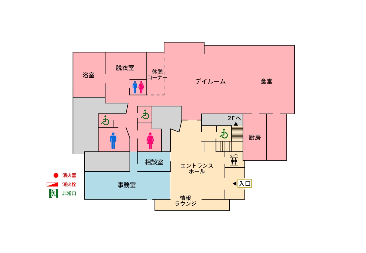 1階のマップ