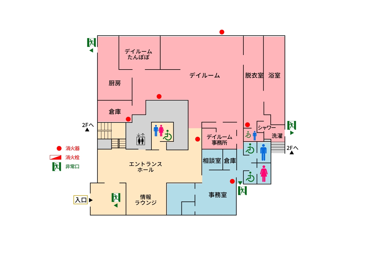 1階のマップ